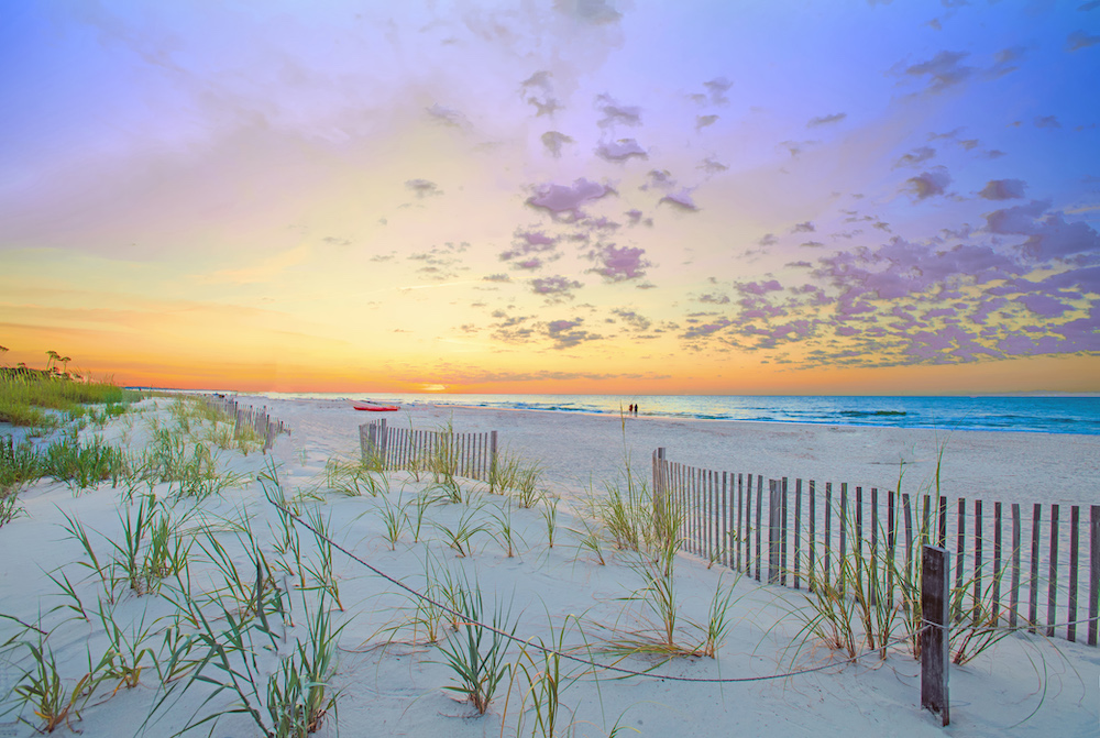 sunrise at the beach